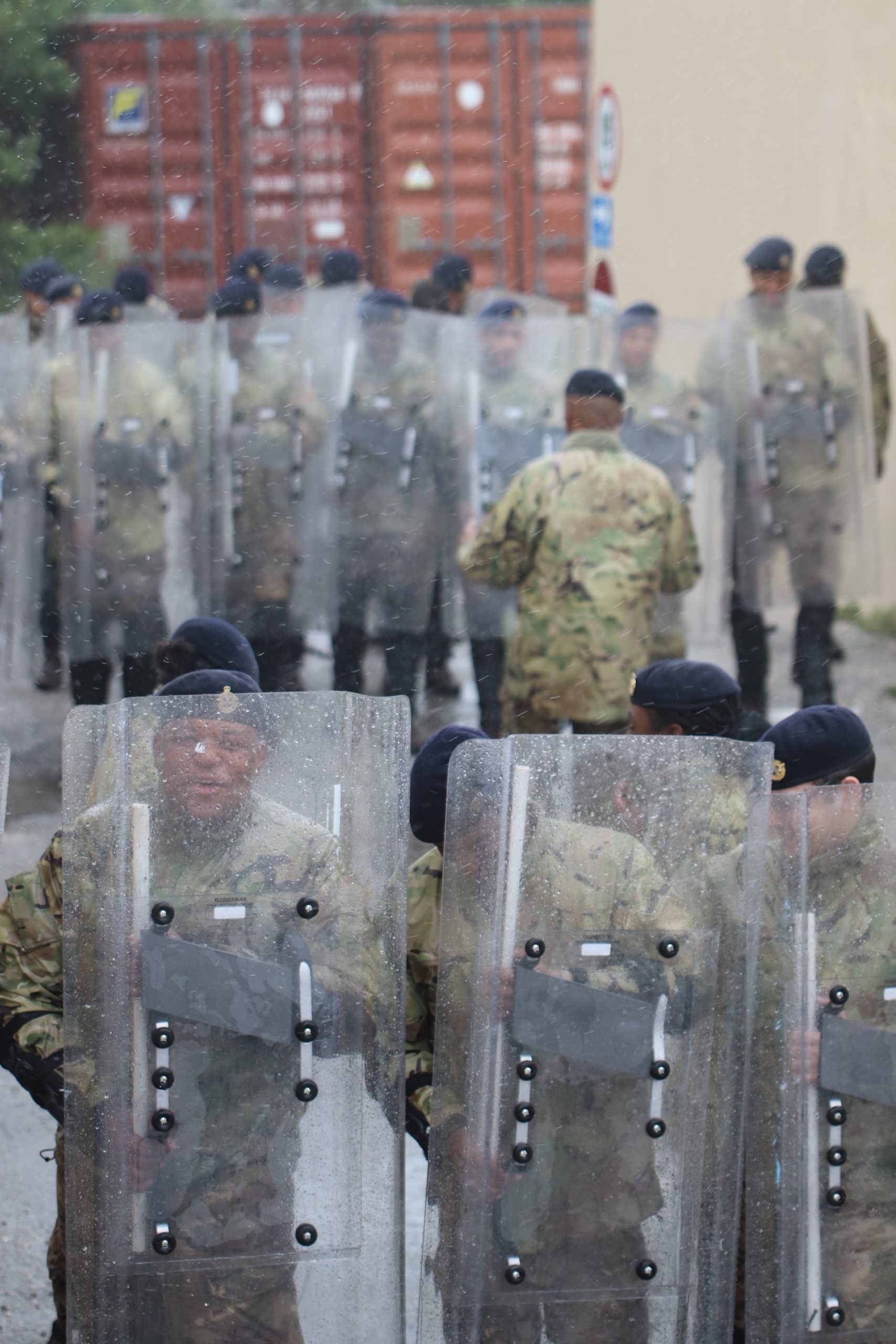02 Soldiers from B Company Commenced Public Order Training