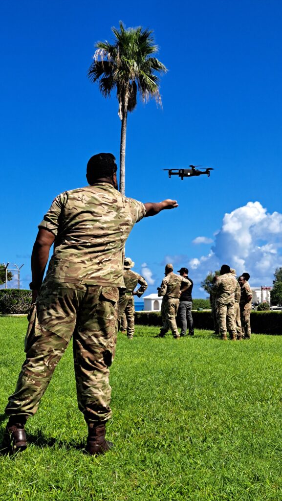 RBR participant practises hand launch and landing