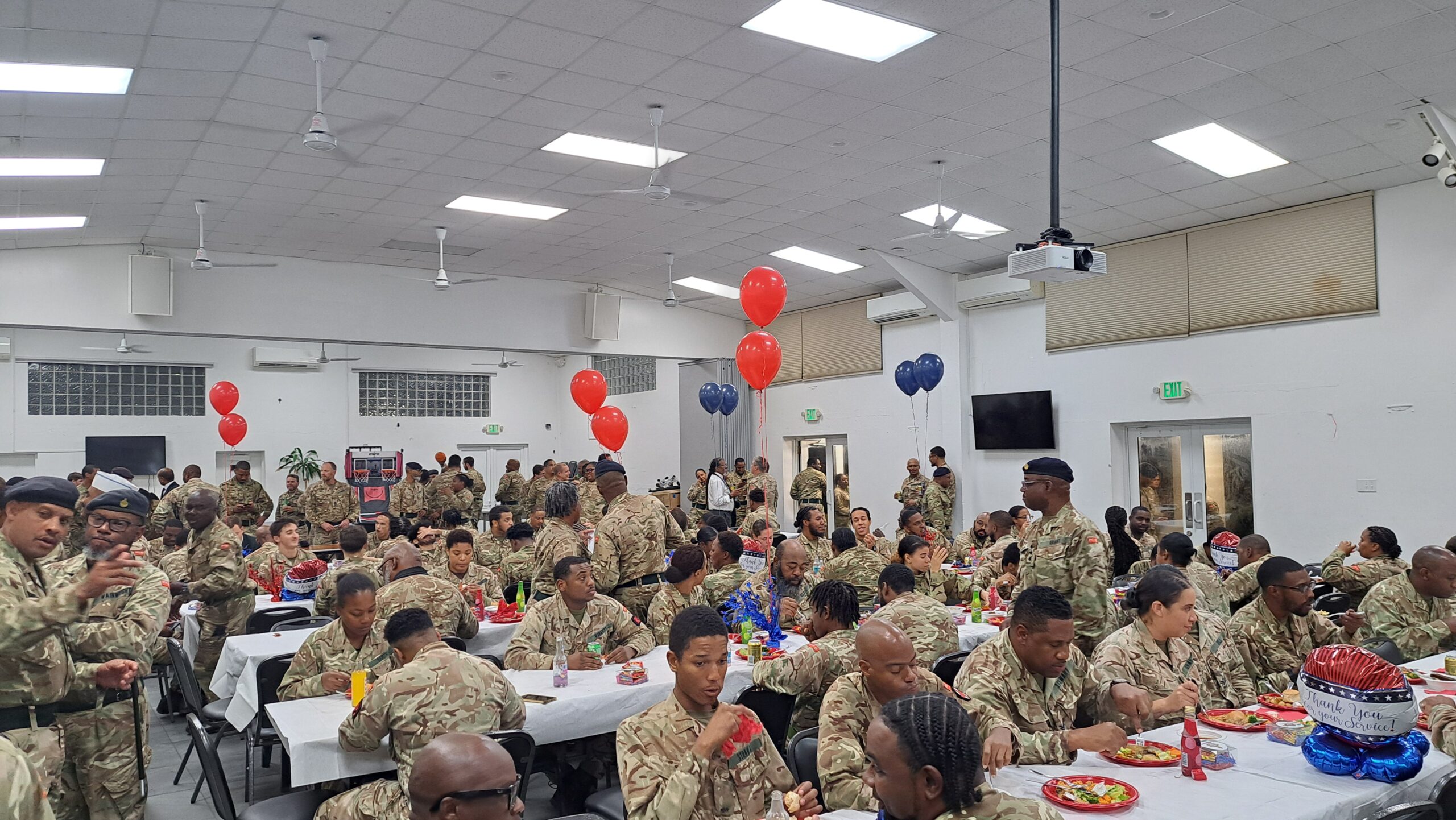 Battalion Night supper for soldiers